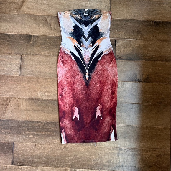 Ramona LaRue strapless “Owl” mini dress. Size XS - Picture 3 of 3